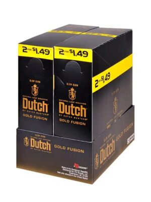 Dutch Masters Foil Fresh Gold Fusion Cigarillos 30 Packs of 2