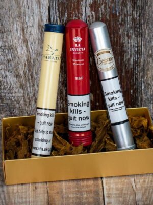 New World 3 Handmade Cigars Tubed Sample Box UK